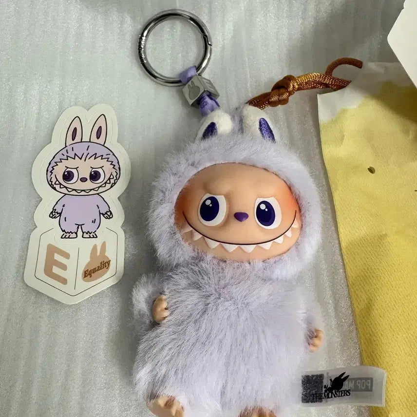 [SOLD OUT] (정품) 라부부 비밀번호 시리즈 인형 키링 알파벳 E