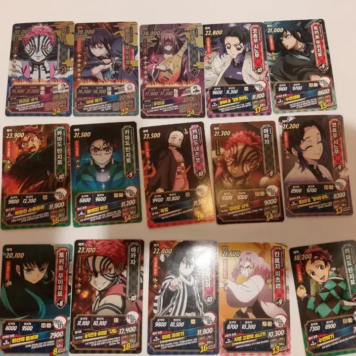 [BUNJANG] Demon Slayer: Mugen Train Arc 3 Character Cards Bundle / 귀멸의 칼날 무한성편3 캐릭터 카드