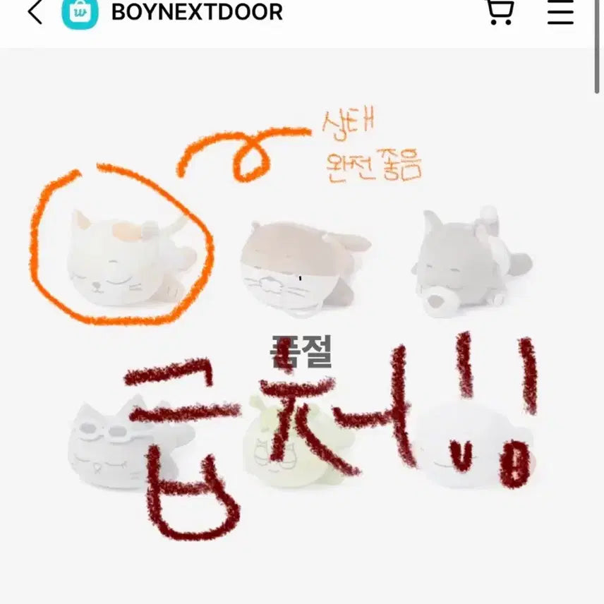 [BUNJANG] Pyunee Do Cat Puppy Cushion Season 2 / 쁘넥도 캣삐 쿠션 2기 판매 (당일배송!!!)