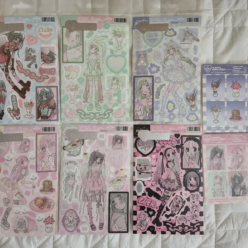[BUNJANG] Domiworld Sticker Bundle Set (Sealed) / 도미월드 미개봉 스티커 일괄 양도