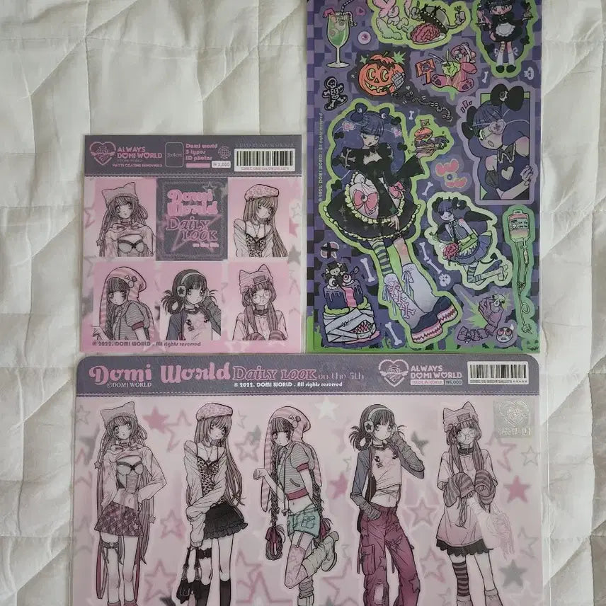 [BUNJANG] Domiverse Domy Sealed Sticker Bundle Set / 도미월드 도미 미개봉 스티커 일괄 양도