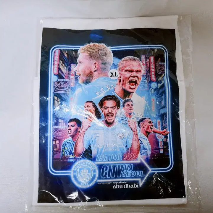 [BUNJANG] Manchester City Asia Tour XL T-Shirt / (6월세일)맨시티 아시아 투어 XL 반팔 티셔츠