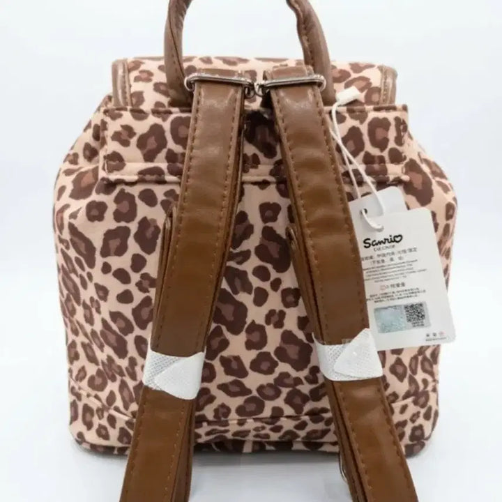 [BUNJANG] Hello Kitty Leopard Pattern Backpack / 헬로키티 호피 패턴 백팩 새상품
