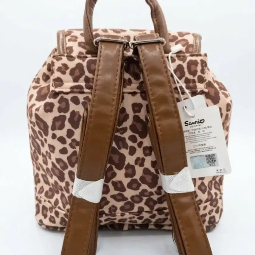 [BUNJANG] Hello Kitty Leopard Pattern Backpack / 헬로키티 호피 패턴 백팩 새상품