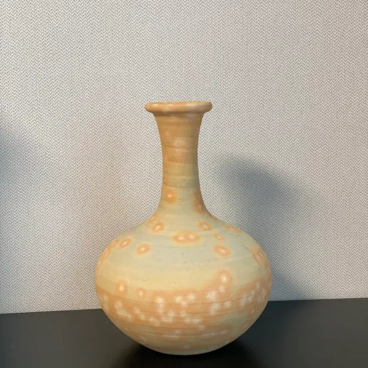 [BUNJANG] Sakata Keizo Cherry Blossom Pattern Hagiyaki Vase / 일본수입 사카다케이조 벚꽃반 하기야키 도자기 화병