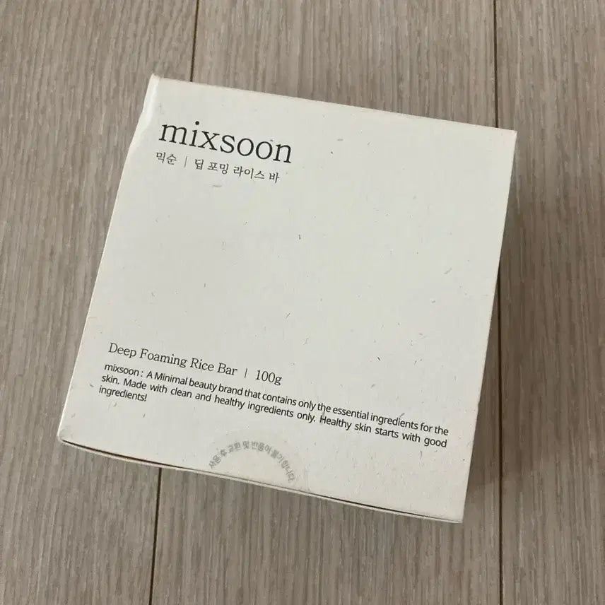 [BUNJANG] Mixsoon Deep Foaming Rice Bar Cleansing Soap 100g / 믹순 딥 포밍 라이스 바 클렌징비누
