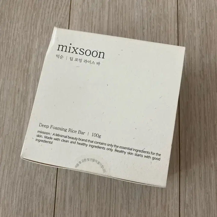 [BUNJANG] Mixsoon Deep Foaming Rice Bar Cleansing Soap 100g / 믹순 딥 포밍 라이스 바 클렌징비누