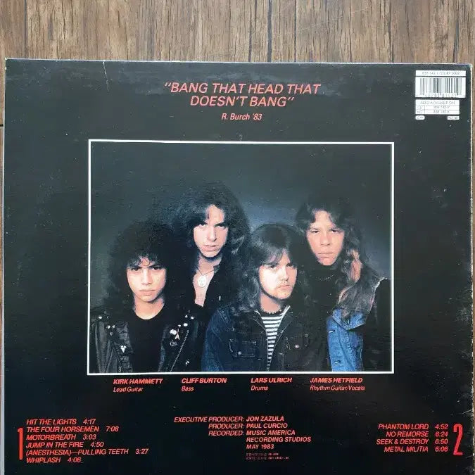 [BUNJANG] Metallica Rare 1989 Seong-eum Vinyl / Metalica 희귀 89년 성음 ex++ / m , m
