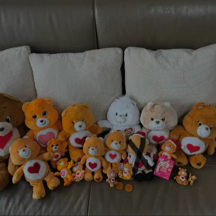 [BUNJANG] Vintage Care Bear Tenderheart Bear Plush Set / 빈티지 케어베어 고전인형 텐더하트베어 인형,피규어 일괄 판매