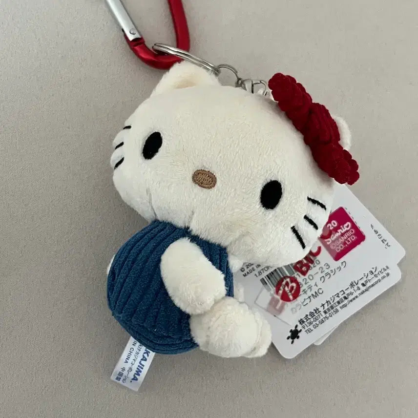 [BUNJANG] Hello Kitty Classic Carabiner Plush / 키티 클래식 카라비나 인형