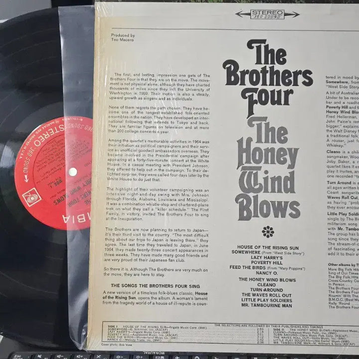 [BUNJANG] The Brothers Four Honey Wind Blows LP / The Brothers Four_Honey Wind Blows_LP US