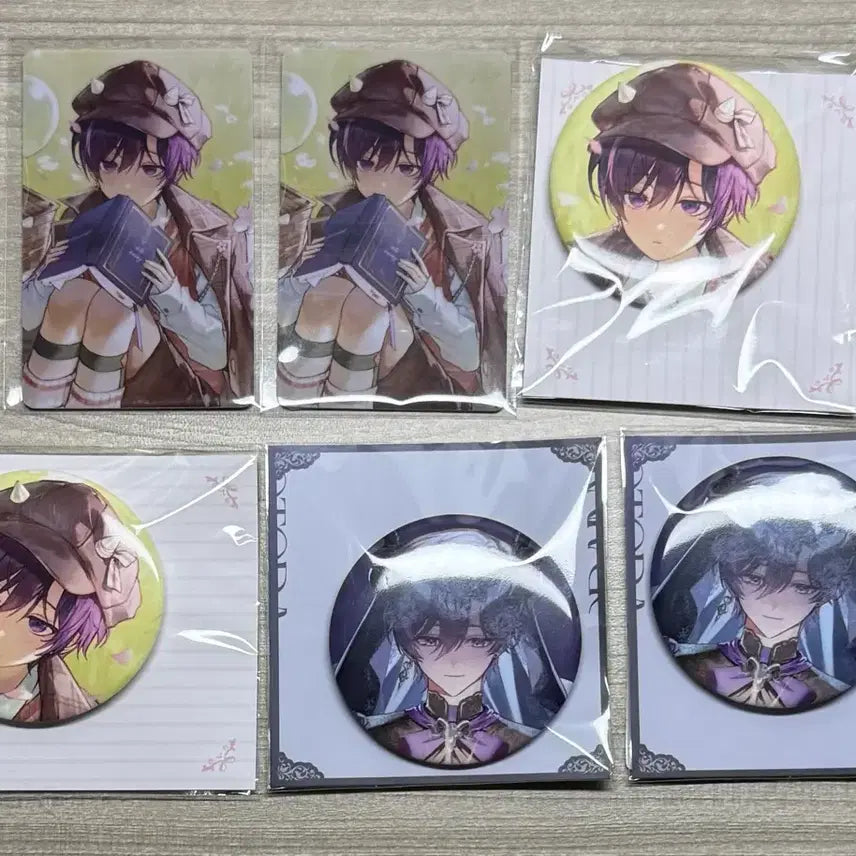 [BUNJANG] Skizo Autoin Rain New Spring Can Badge Photocard Bundle Set / 스코시즘 오토 레이니 신의상 봄 캔뱃지 포카 미개봉 양도