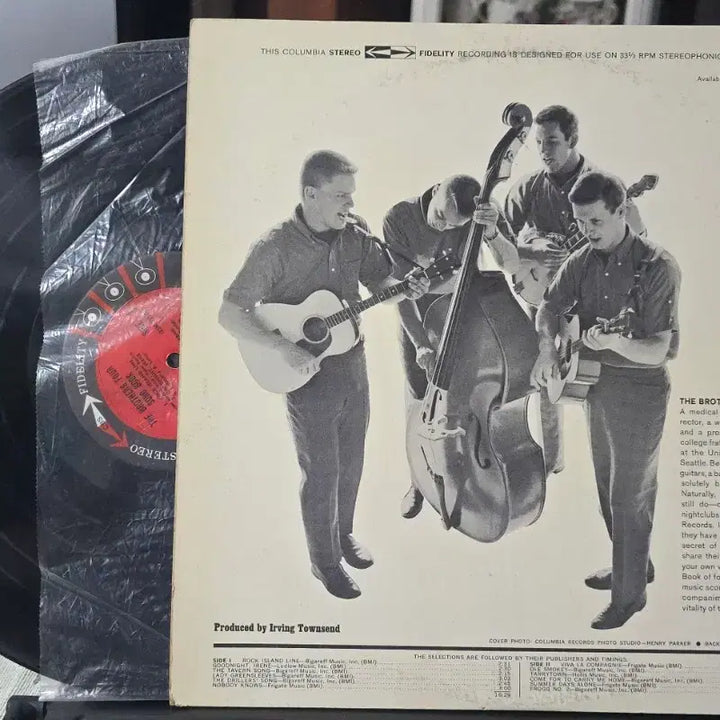 [BUNJANG] The Brothers Four Song Book Vinyl LP (1961) / The Brothers Four_Song Book_LP USA