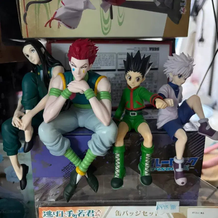 [BUNJANG] Hunter x Hunter Noodle Stopper Figures Bundle Set: Hisoka, Illumi, Killua, Gon / 헌터헌터 누들피규어 일관 히소카 이르미 키르아 곤