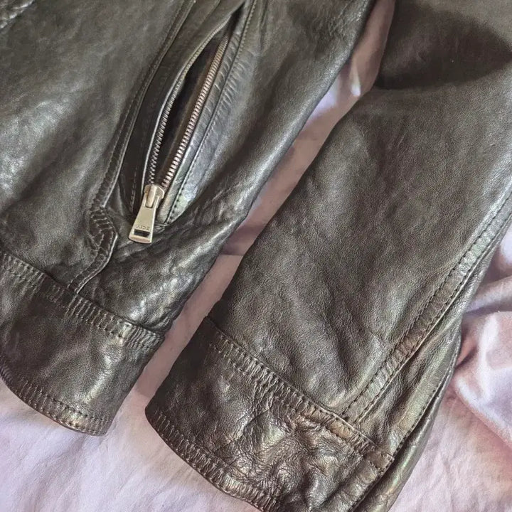 [BUNJANG] ANDZ Genuine Leather Rider Jacket / ANDZ 앤드지 양가죽 라이더 자켓 110