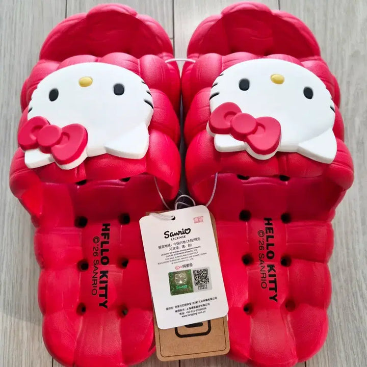 [BUNJANG] Hello Kitty Slipper Sandals Pink Red Size 235 New / 헬로키티 슬리퍼 샌들 핑크 235사이즈 새상품