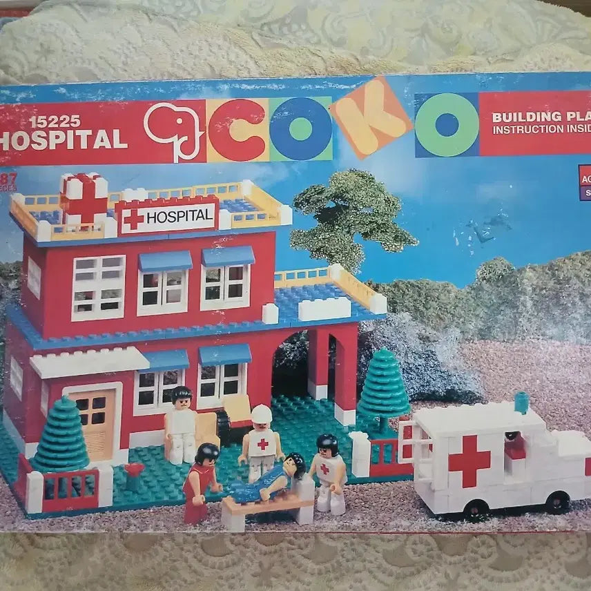 [BUNJANG] COKO Blocks Hospital Building Set (15225_HOSPITAL) / 올드 전시 희소성 good!! 레고_코코(COKO)블럭 병원 (15225_HOSPITAL)"개봉만한 새제품"