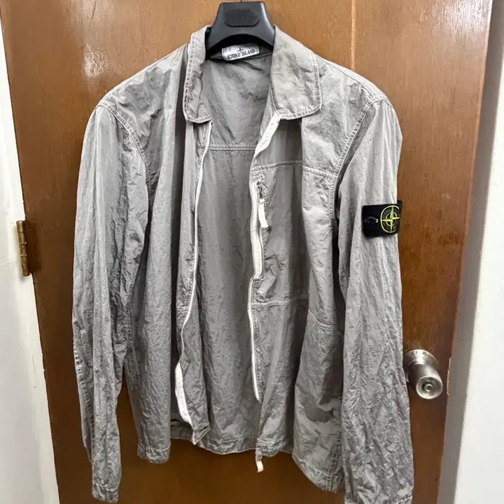 [BUNJANG] Stone Island Nylon Metal Overshirt / 스톤아일랜드 나일론 메탈 오버셔츠 핑크2xl