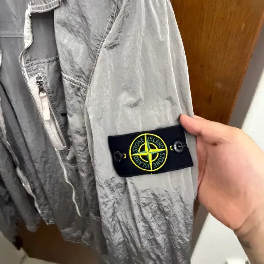 [BUNJANG] Stone Island Nylon Metal Overshirt / 스톤아일랜드 나일론 메탈 오버셔츠 핑크2xl