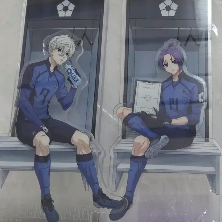 [BUNJANG] Blue Lock Nagi Seishiro &amp; Mikage Reo Locker Room Acrylic Stand Bundle Set / 블루록 나기 레오 라커룸 아크릴 일괄판매