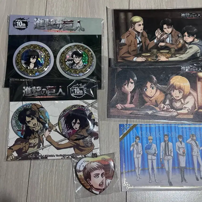 [BUNJANG] Attack on Titan Can Badge Photocard / 진격의 거인 캔뱃지 포카