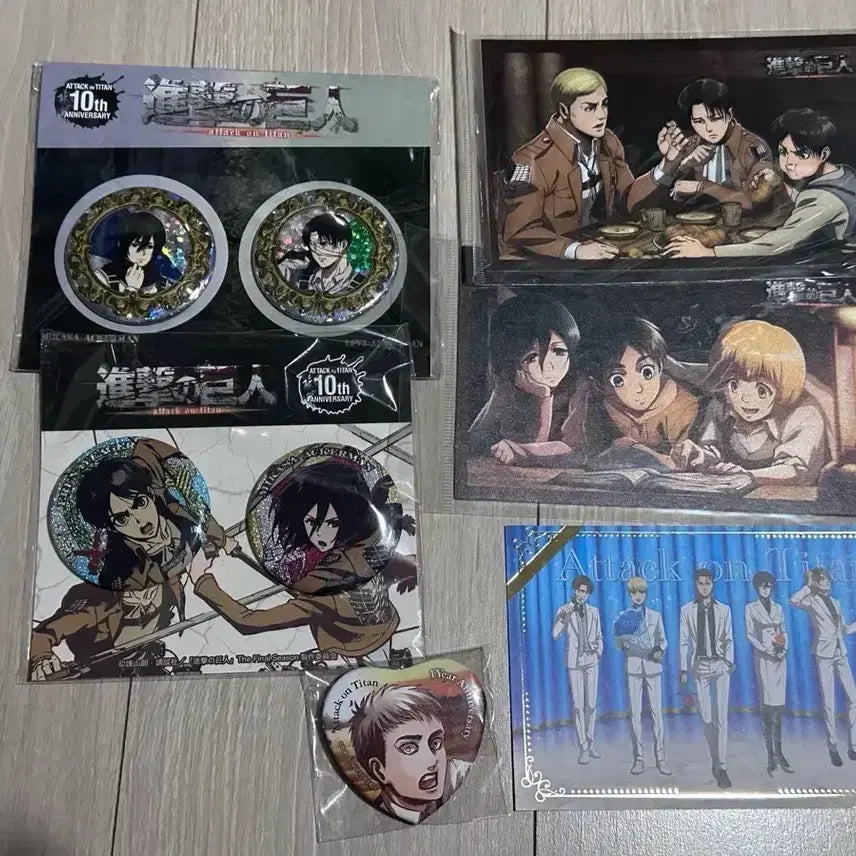 [BUNJANG] Attack on Titan Can Badge Photocard / 진격의 거인 캔뱃지 포카