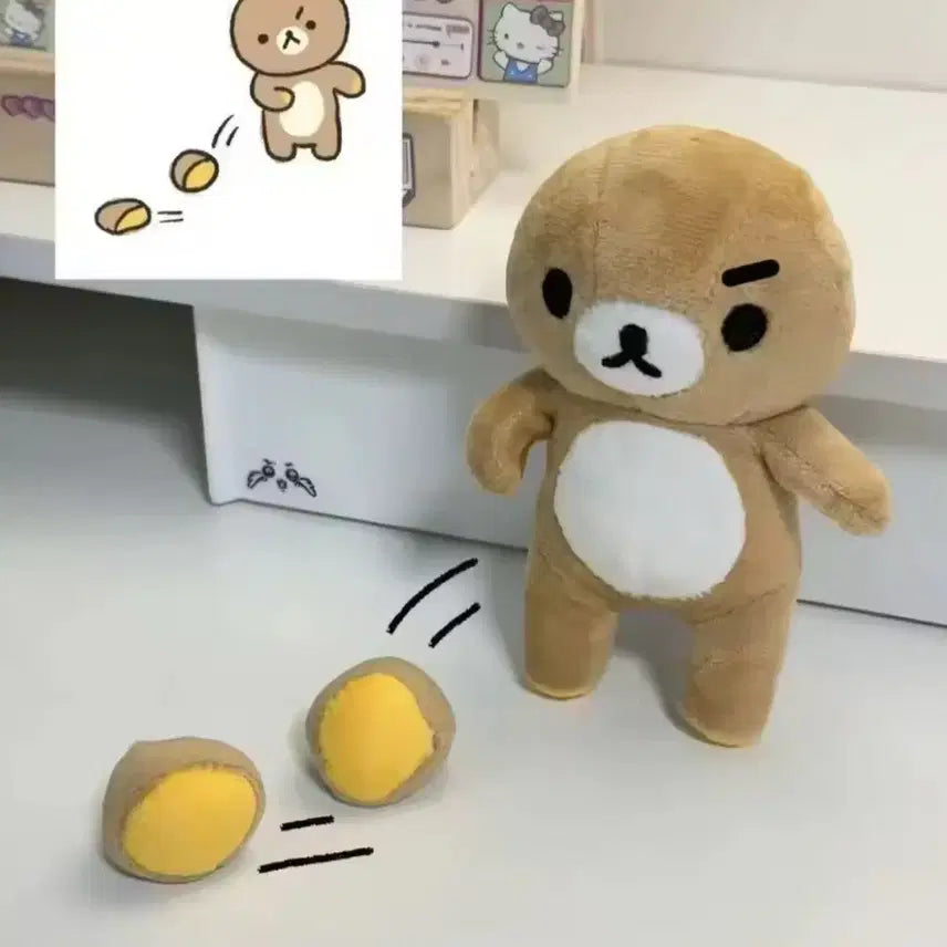 [BUNJANG] Rilakkuma Magnet Ear Plush Toy / 리락쿠마 자석 귀 인형 새상품