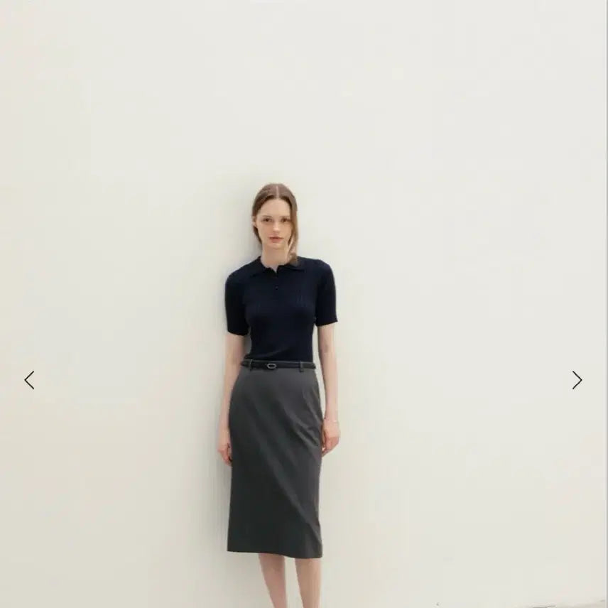 [BUNJANG] Sieh Ryh Classic Skirt Charcoal S / Sie 시에 라이클래식 스커트 차콜 s