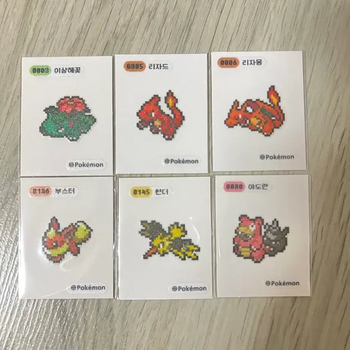 [BUNJANG] Pokemon Pixel Sticker Set / 픽셀띠부씰 판매합니다.