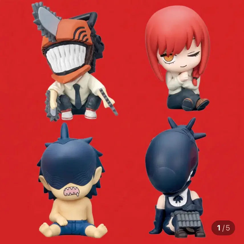 [BUNJANG] Chainsaw Man Denji Chapter Shoulder Gacha Figure Bundle Set / 체인소맨 레제편 어깨쿵 가챠(일괄)