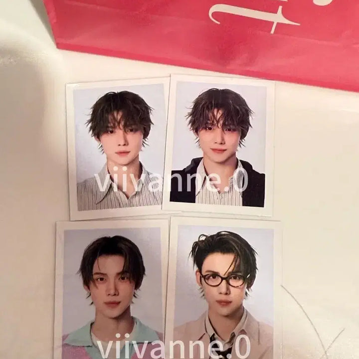 [SOLD OUT] [BUNJANG] TXT Yeonjun Photocard Holder Bundle Set / 베네피트 투바투 txt 연준 증사 증명사진 하트키링 일괄 세트