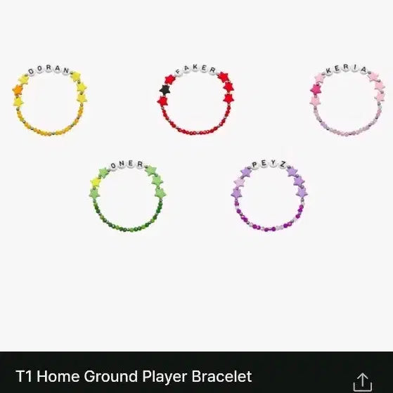[BUNJANG] T1 Homeground Player Bracelet Faker Edition / T1 홈그라운드 플레이어 팔찌 ㅡ 페이커