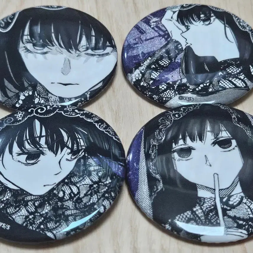 [BUNJANG] Sakamoto Days Osaragi 4-Piece Can Badge Set / 원화 이모션스 오사라기 캔뱃지 4종 세트