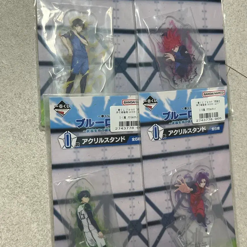 [BUNJANG] Blue Lock Ichiban Kuji Acrylic Standees - Bundle Set (Isagi, Chigiri, Nagi, Reo) / 4개 일괄) 블루록 이사기 치기리 효마 바치라 레오 이치방쿠지 아크릴