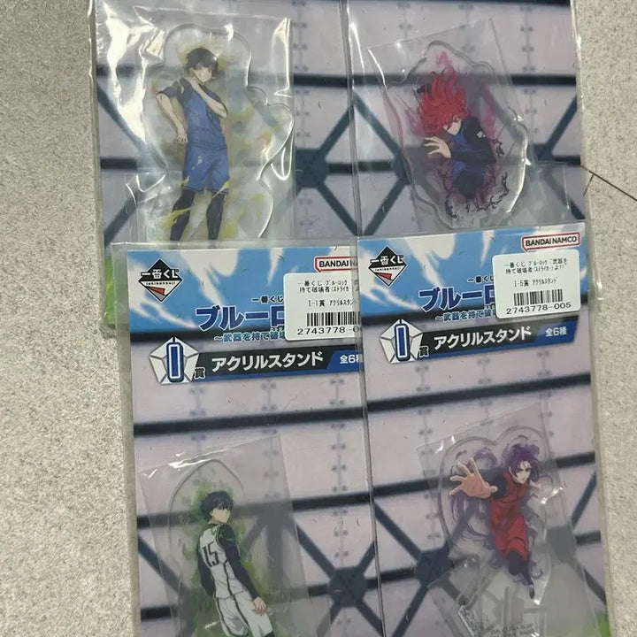 [BUNJANG] Blue Lock Ichiban Kuji Acrylic Standees - Bundle Set (Isagi, Chigiri, Nagi, Reo) / 4개 일괄) 블루록 이사기 치기리 효마 바치라 레오 이치방쿠지 아크릴