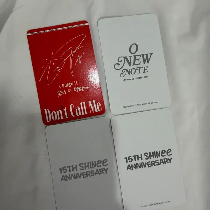 [BUNJANG] SHINEE Onew Bundle Set Photocard / 샤이니 온유 포카 4장 일괄