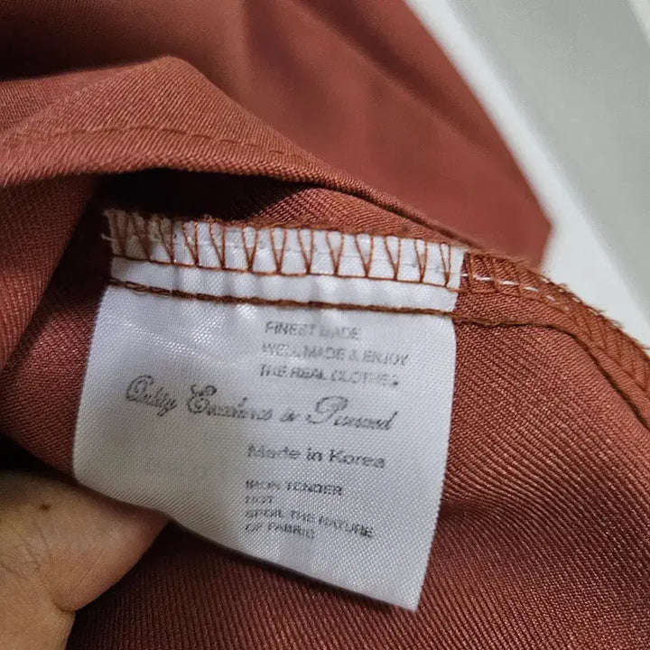 [BUNJANG] Satin Shirt Brown / 미착용 새틴 셔츠 브라운