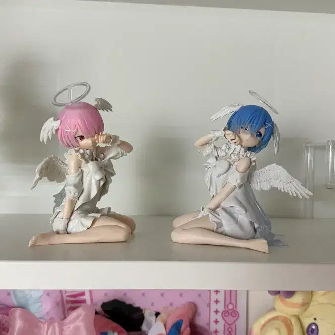 [BUNJANG] Re:Zero Ram Rem Angel Ver. Figure / 리제로 릴렉스타임 람 렘 천사 리제로 천사 피규어