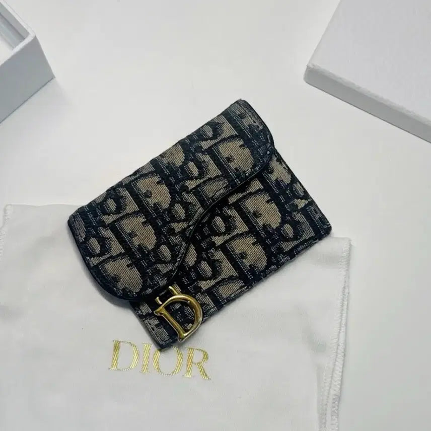 [BUNJANG] Dior Oblique Saddle Card Holder / [정품] 디올 오블리크 새들 카드지갑