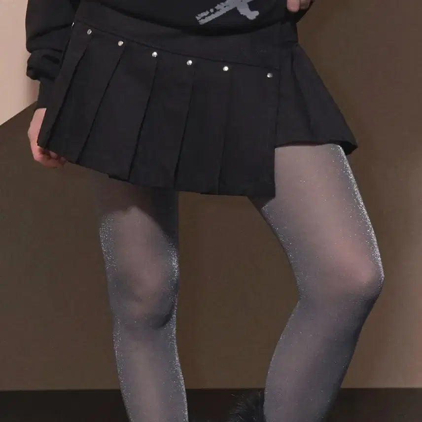 [BUNJANG] Fancy Club Pleated Layered Wrap Skirt / 팬시클럽 플리츠 레이어드 랩 스커트