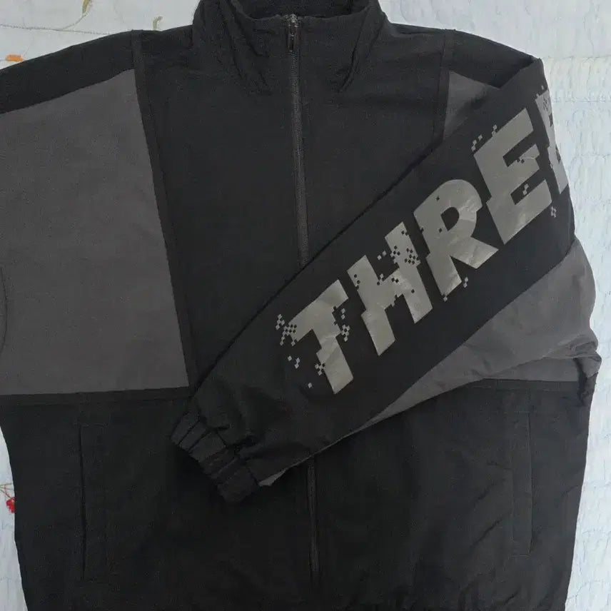 [BUNJANG] Adidas Three-Stripes Nylon Woven Jacket Size 95 / 아디다스 삼선 pakaian 나일론 우븐 자켓 95