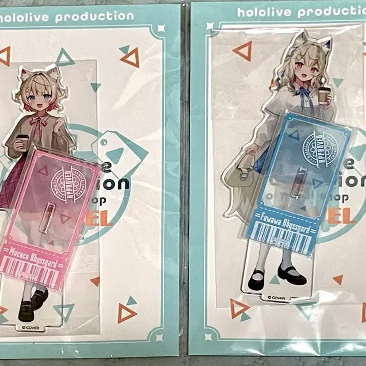 [BUNJANG] Hololive Advent Fuwamoco Mococo &amp; Fuwa Fua Abyss Guard Travel Acrylic Stand / 홀로라이브 어드벤트 후와모코 모코코 후와와 어비스가드 여행 아크릴스탠드