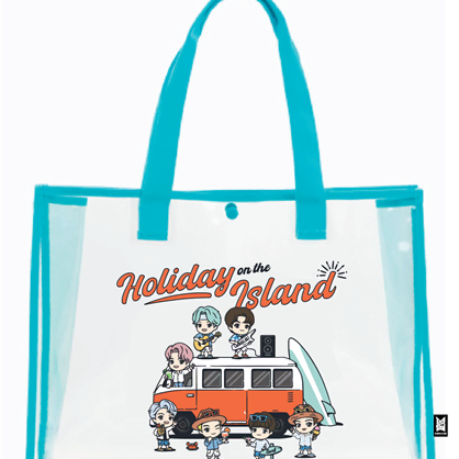 [BUNJANG] BTS TinyTan Holiday on the Island Beach Bag / BTS TinyTan Holiday on the Island 비치백
