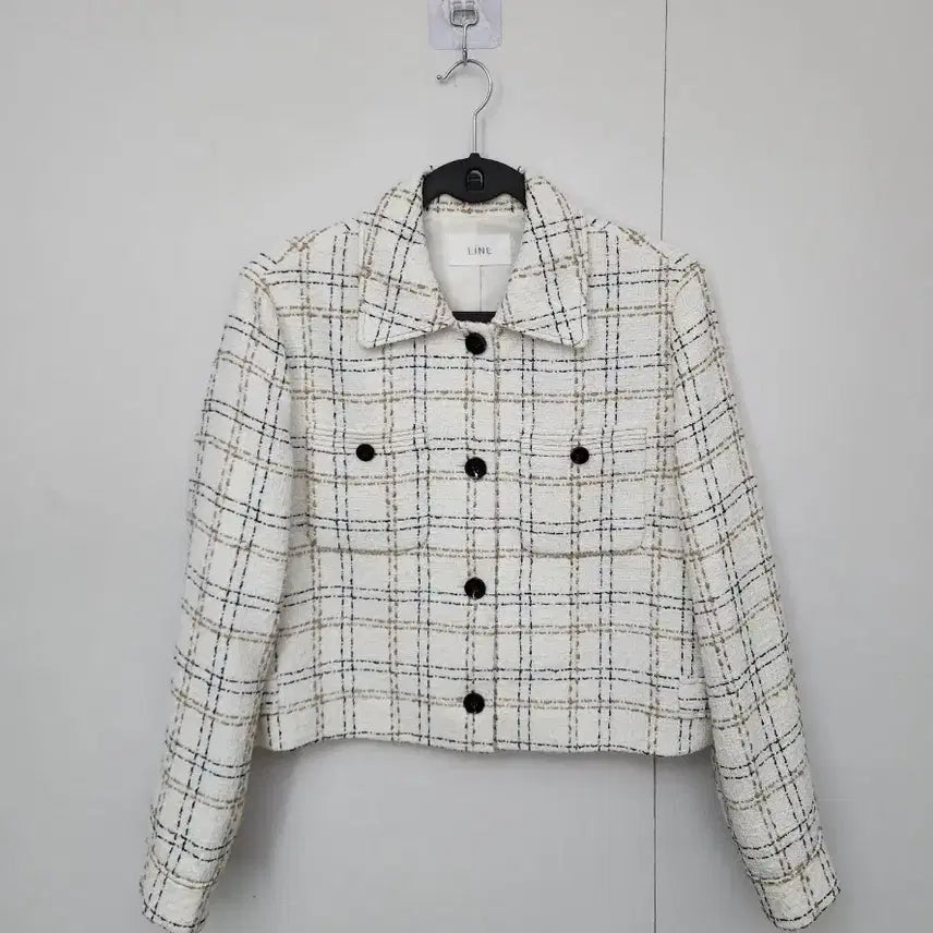 [BUNJANG] LINE Tweed Cropped Jacket / [LINE 라인] 95 66 여 트위드자켓 크롭자켓