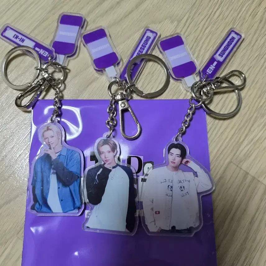 [SOLD OUT] [BUNJANG] ENHYPEN Keyring 3-Member Bundle Set / 엔하이픈 키링 3종 일괄 양도