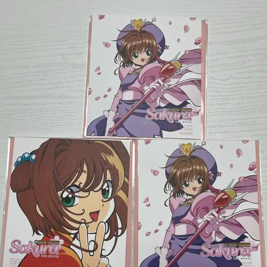 [BUNJANG] Cardcaptor Sakura Movie Special Edition Colored Paper / 카드캡터 체리 사쿠라 카캡체 극장판 특전 2주차 주중 색지