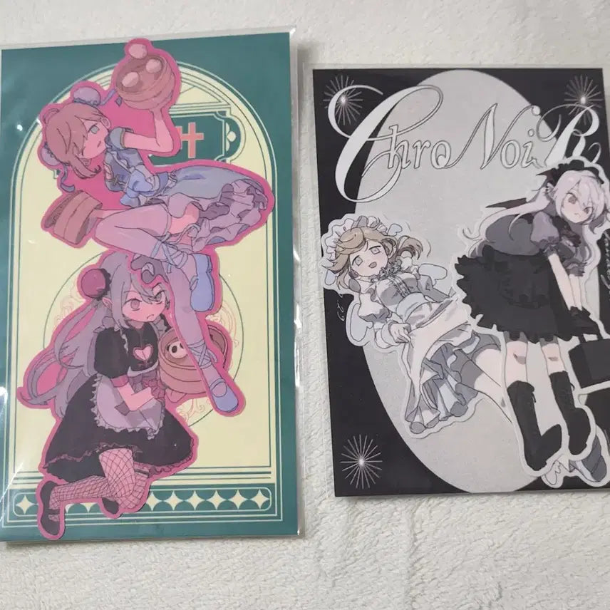 [BUNJANG] Kanae Kuzuryu China Lolita Gothic Sticker Set / 니지산지 카나에 쿠즈하 차이나 로리타 뇨타 김윤수 새아버지님 조각스티커