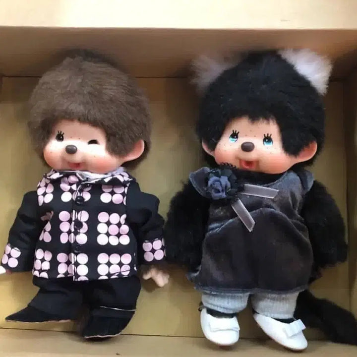 [BUNJANG] Classic Monchhichi Every Little Thing Limited Edition Couple Set / 잠깐)고전 몬치치 Every Little Thing 한정 커플 세트 정품