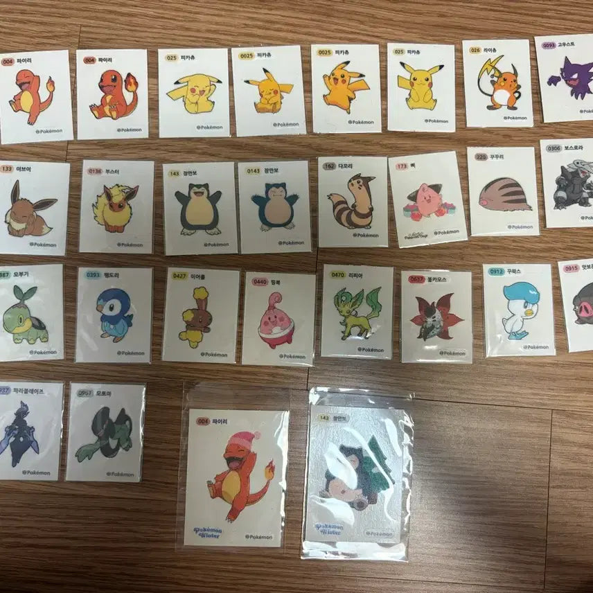 [BUNJANG] Pokemon Sticker Bundle / 포켓몬스터 띠부씰 일괄 판매