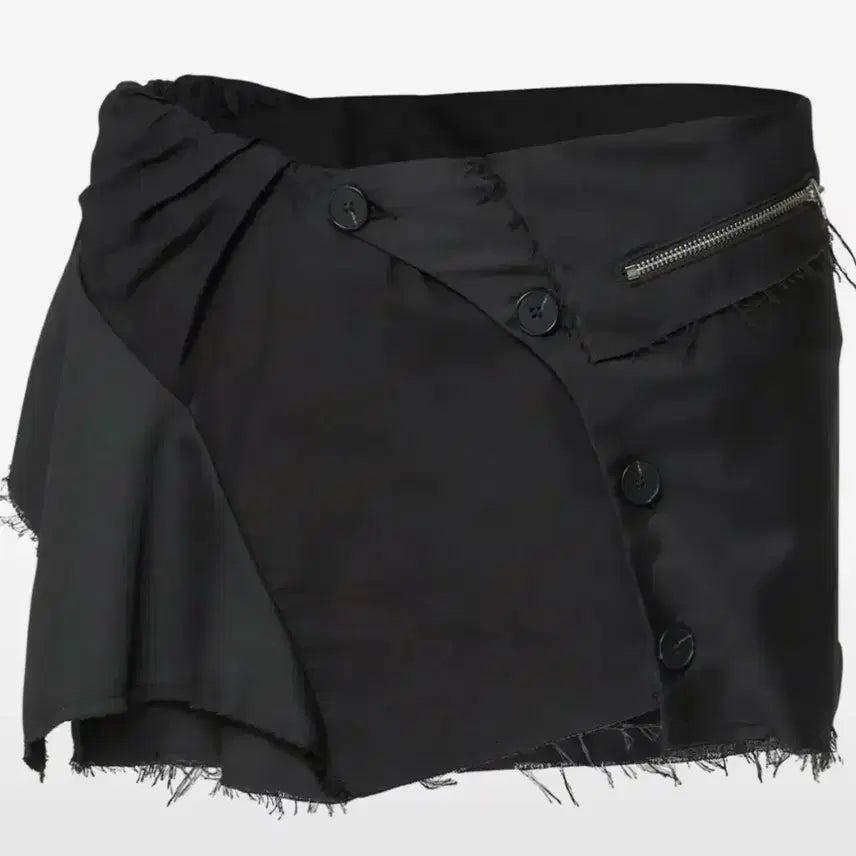 [BUNJANG] Flare Up Asymmetrical Layered Mini Skirt / 플레어업 Asymmetrical Layered Mini Skirt